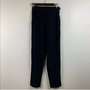 Talbots Black Straight-Leg High-Waist Pants